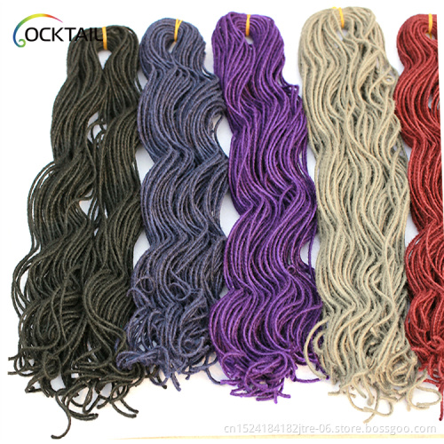 different colors micro loc hair extensions, mini dreadlocks braiding hair for black women, 350 braid hair